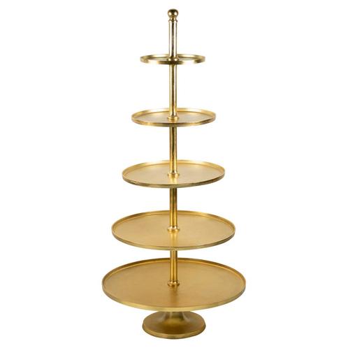 etagère rond goud 5 lagen 170cm, Huis en Inrichting, Woonaccessoires | Overige, Verzenden
