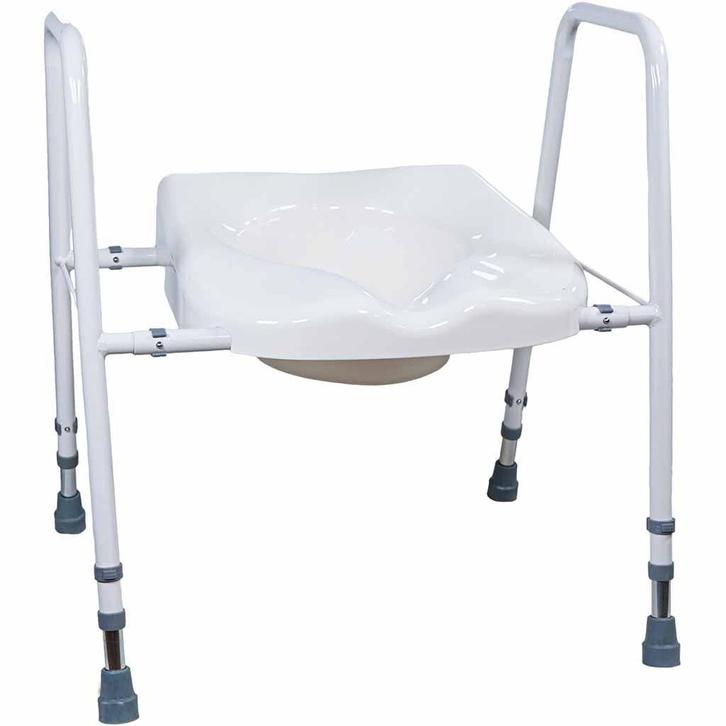 Toiletframe met zitting en Hygiëne uitsparing, Diversen, Verpleegmiddelen, Nieuw, Ophalen of Verzenden