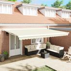 vidaXL Automatische Inklapbare Luifel Crème 500x300 cm, Tuin en Terras, Zonneschermen, Verzenden, Nieuw