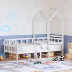 vidaXL Slaapbank met bedhuis 80x200 cm massief grenenhout, Eenpersoons, Verzenden, Wit, Nieuw