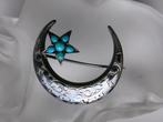 Zilver, Niëllo en Turkoois - Broche - Jugendstil