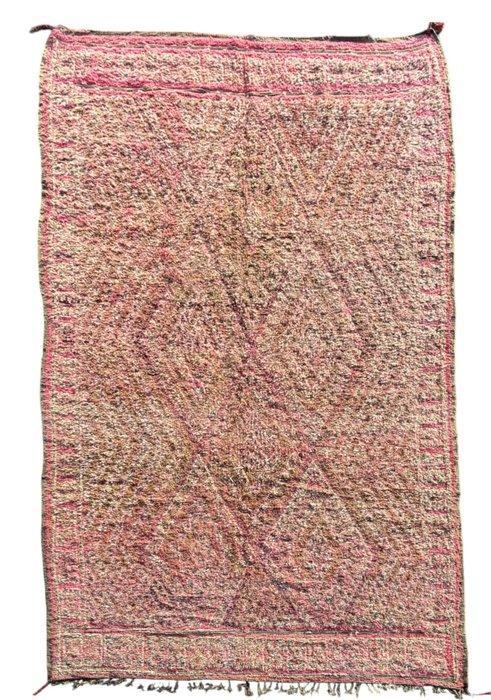Vintage Boujaad Berber Tapijt – 200x380 cm | Zeldzame roze, Huis en Inrichting, Stoffering | Tapijten en Kleden