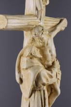 Beeldje - Franciscus met Jezus - Gips