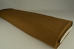 Bruine canvas stof  - Goedkoop op 10 of 30 meter rol, Hobby en Vrije tijd, Stoffen en Lappen, Bruin, 120 cm of meer, Ophalen of Verzenden
