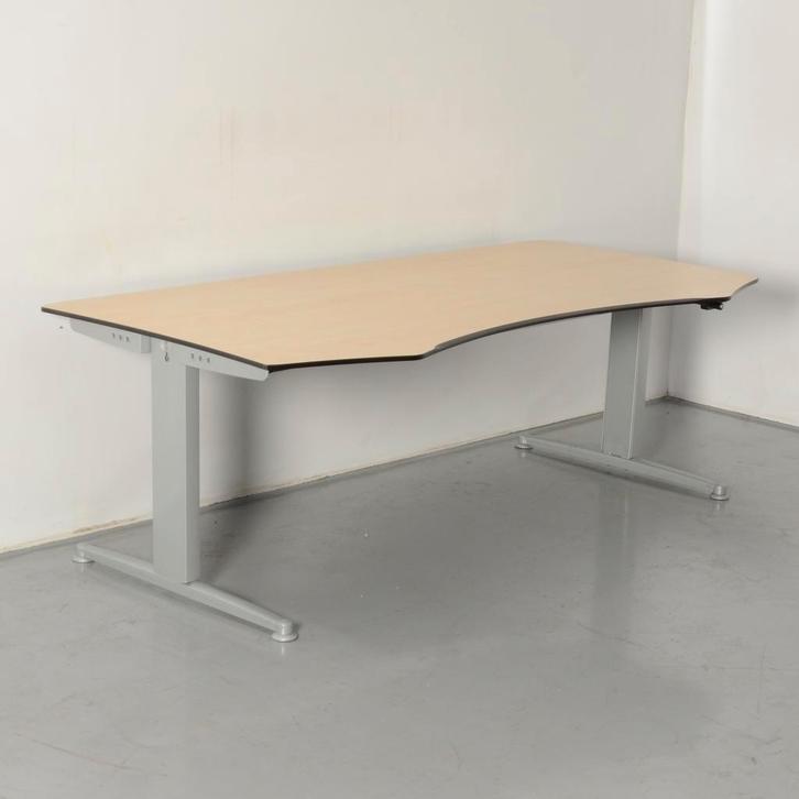 Aspa bureau, ahorn blad, 180 x 80/90 cm, hoogte instelbaar, Huis en Inrichting, Bureaus, Ophalen of Verzenden