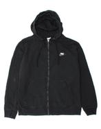 NIKE Mens Zip Hoodie Sweater Large Black Cotton, Verzenden, Nieuw