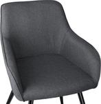 Tweedekans | tectake® - Stoel Marilyn Linnen Look -, Huis en Inrichting, Stoelen, Ophalen of Verzenden, Zo goed als nieuw