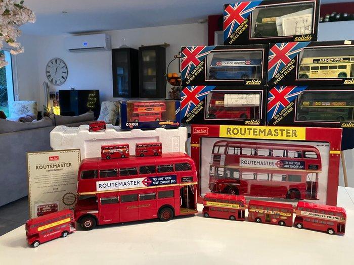 Solido, Corgi, Sunstar 1:24 - Modelbus (13) - Routemaster -, Hobby en Vrije tijd, Modelauto's | 1:5 tot 1:12