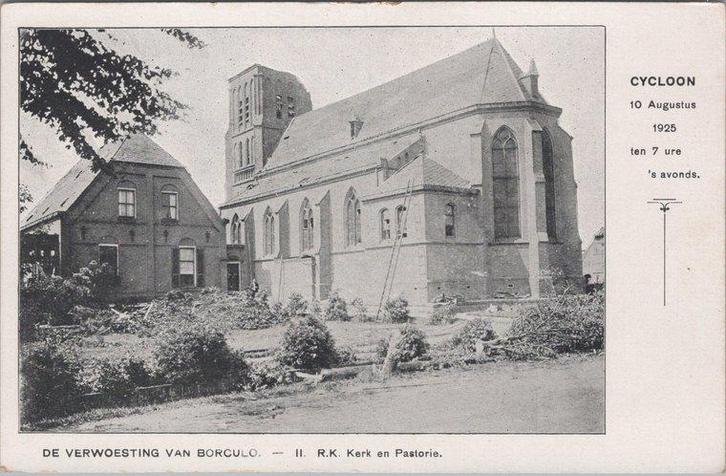 BORCULO - De Verwoesting van Borculo. R.K. Kerk en Pastorie, Verzamelen, Ansichtkaarten | Nederland, Verzenden