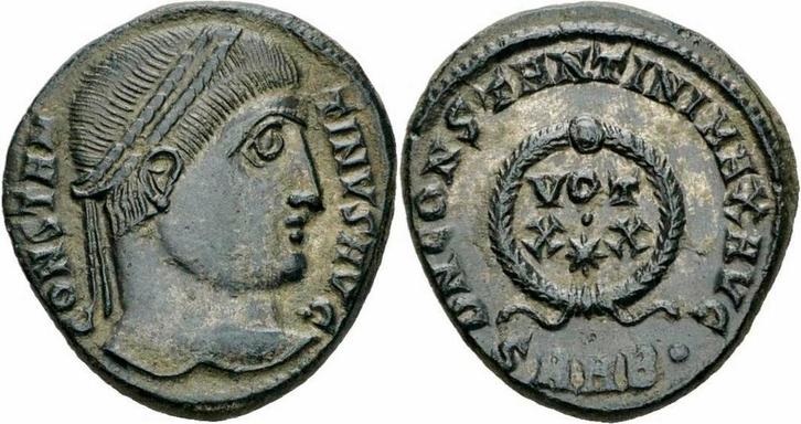 Roemisches Kaiserreich Constantine I Follis Heraclea 324..., Postzegels en Munten, Munten | Europa | Niet-Euromunten, Verzenden