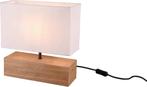 Tafellamp REALITY Woody - Bruin, Ophalen of Verzenden, Zo goed als nieuw