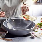 Demeyere Alu Pro 5 Ceraforce wok - 30 cm, Huis en Inrichting, Verzenden, Zo goed als nieuw