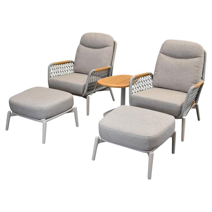 Monza balkonset 5 delig verstelbaar latte rope, Tuin en Terras, Tuinsets en Loungesets, Nieuw, Ophalen of Verzenden