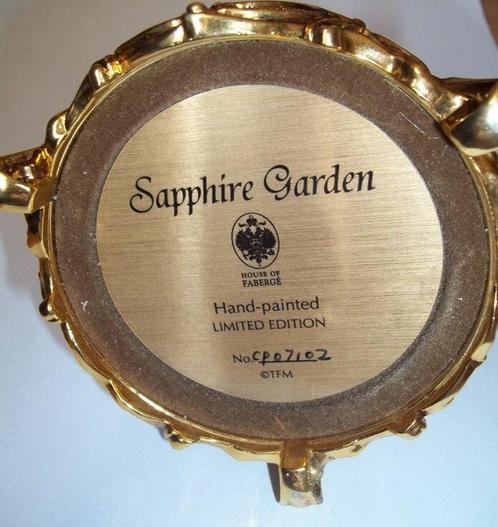 Fabergé ei - House of Fabergé - Sapphire Garden Imperial Egg, Antiek en Kunst, Curiosa en Brocante
