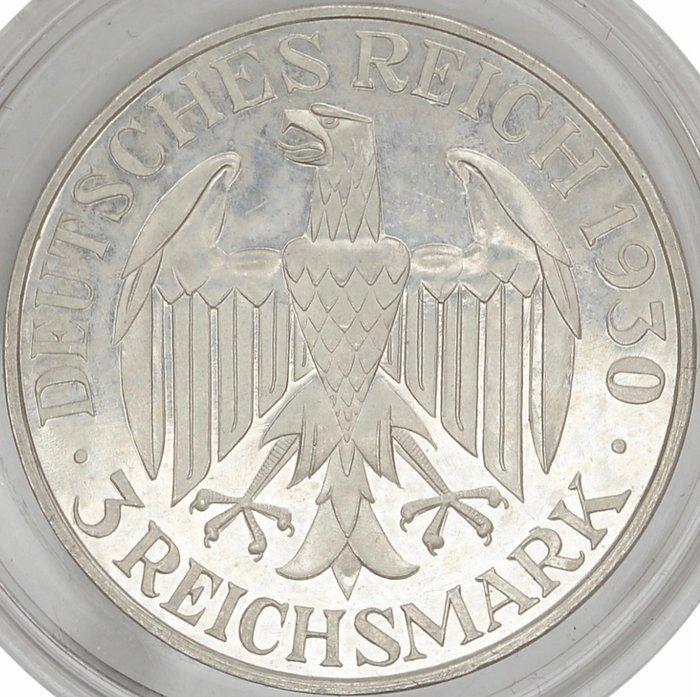 Duitsland. Weimar Republic (1918-1933). 3 Reichsmark 1930 G, Postzegels en Munten, Munten | Europa | Niet-Euromunten
