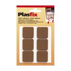 Inofix Zelfklevende Vilt 31x31mm - Vierkant - Bruin - 6, Huis en Inrichting, Verzenden, Nieuw