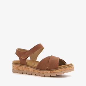 Hush Puppies leren dames sandalen cognac maat 40, Kleding | Dames, Schoenen, Nieuw, Verzenden