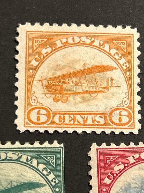 Verenigde Staten 1918 - Mooie luchtpost serie in mooie staat, Postzegels en Munten, Postzegels | Amerika
