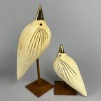 Ewa Budzowska - No reserve - 2 big birds (with 24carat gold)