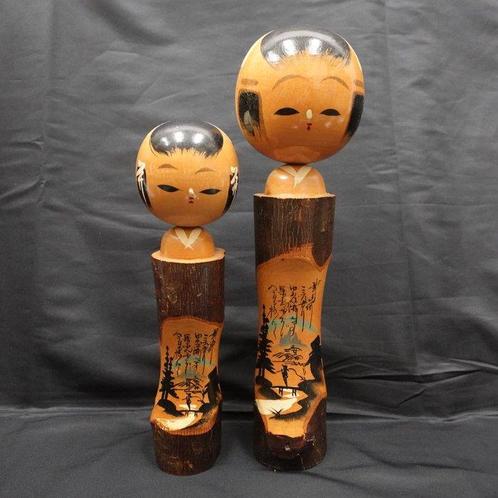 Grote vintage Sosaku Kokeshi  / kokeshi pop - Hout -, Antiek en Kunst, Curiosa en Brocante