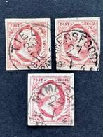 Nederland 1852 - Koning Willem III met halfrond Tiel,, Postzegels en Munten, Postzegels | Nederland, Gestempeld