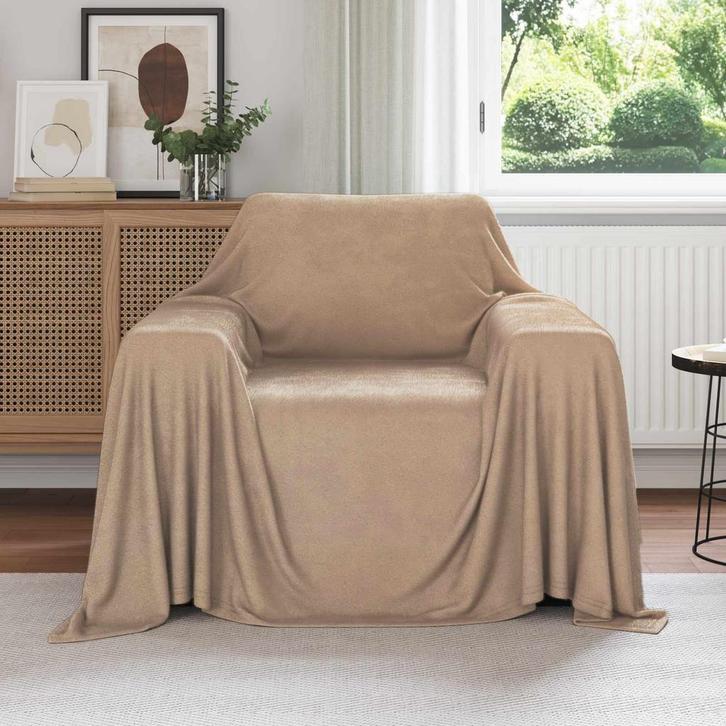 vidaXL Kleden 6 pcs Kameel 210 x 140 cm Fleece, Huis en Inrichting, Slaapkamer | Beddengoed, Bruin, Nieuw, Verzenden