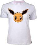 [Merchandise] Difuzed Pokemon Eevee Head Girls T-Shirt Wit
