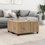 vidaXL Salontafel artisanaal eikenkleurig 75 x 75 x 38 cm, Verzenden, Nieuw, 50 tot 100 cm, Minder dan 50 cm