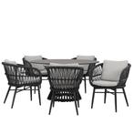 Arezzo Pasadena dining tuinset 140xH75 cm rond 6 delig, Ophalen of Verzenden, Nieuw