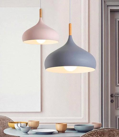 Scandinavische Hanglamp E27 Plafondlamp in meerdere kleuren, Huis en Inrichting, Lampen | Hanglampen, Nieuw, Verzenden