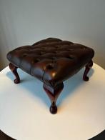 Chesterfield - Voetenbank - Hout, Leder - Luxe klassiek, Antiek en Kunst