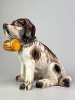 Fles - Gesmaltarde keramiek - Cane San Bernardo, Antiek en Kunst
