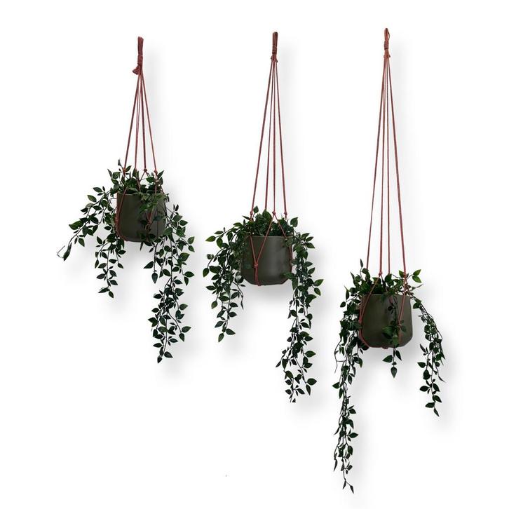 Voordeelset van 3 Plantenhangers Zonder Kwast - Oud Roze -, Huis en Inrichting, Woonaccessoires | Overige, Nieuw, Ophalen of Verzenden