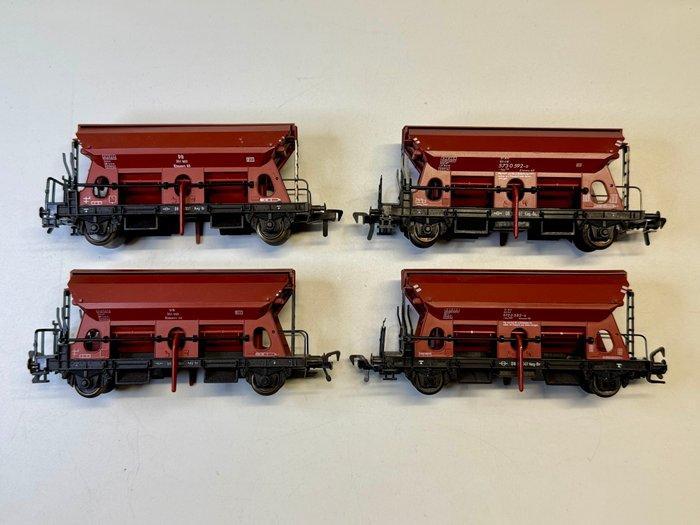 Fleischmann H0 - 1486 - Modeltrein goederenwagon (4) -, Hobby en Vrije tijd, Modeltreinen | H0