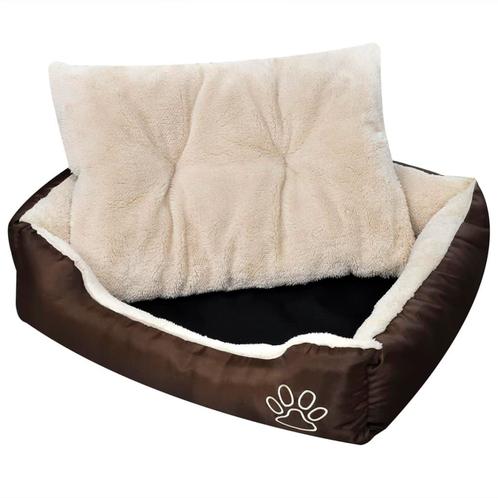 vidaXL Hondenbed bruin en beige XXL, Dieren en Toebehoren, Honden-accessoires, Nieuw, Verzenden