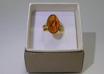 Amber Ring - Hoogte: 22 mm - Breedte: 21 mm- 4.4 g - (1)