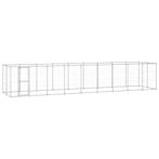 vidaXL Hondenkennel 21,78 m² gegalvaniseerd staal, Dieren en Toebehoren, Verzenden, Nieuw