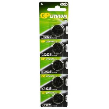 GP LITHIUM CR2025 3V 5 STUKS beschikbaar voor biedingen
