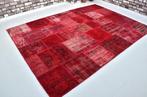 Rode Anatolische Vintage Patchwork - Tapijt - 303 cm - 214, Antiek en Kunst