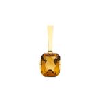 Gouden hanger met citrien (ketting hanger, geelgoud), Ophalen of Verzenden, Gebruikt, Goud, Overige merken