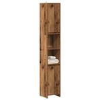 vidaXL Badkamerkast 30x30x183,5 cm bewerkt hout oud, Huis en Inrichting, Badkamer | Badkamermeubels, Verzenden, Nieuw, 150 tot 200 cm