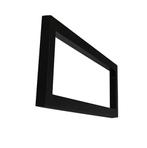 Mat-zwarte vierkante supportbeugel 40x14, Nieuw, Verzenden