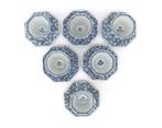 6  kop en schotels, China, Kangxi periode (1662-1722), Antiek en Kunst, Antiek | Servies compleet