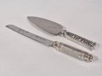Judaica (2) - .925 zilver - 1960-1970 - mes & taartmes, Antiek en Kunst