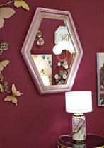 WANDSPIEGEL TONY MIX ROZE FLUWEEL CM 75X4X80, Ophalen of Verzenden, Nieuw