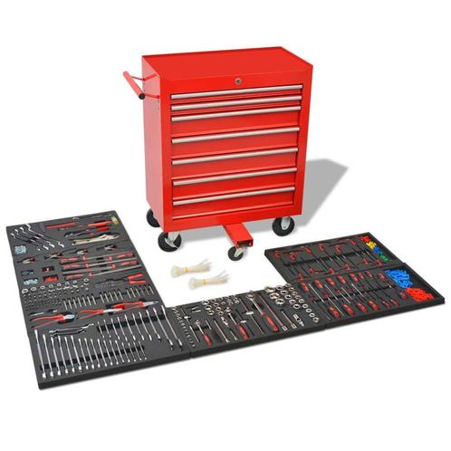 Gereedschapswagen met 1125 tools | Tweedekansje | OP=OP, Doe-het-zelf en Verbouw, Transportwagens, Nieuw, Overige typen, Ophalen of Verzenden
