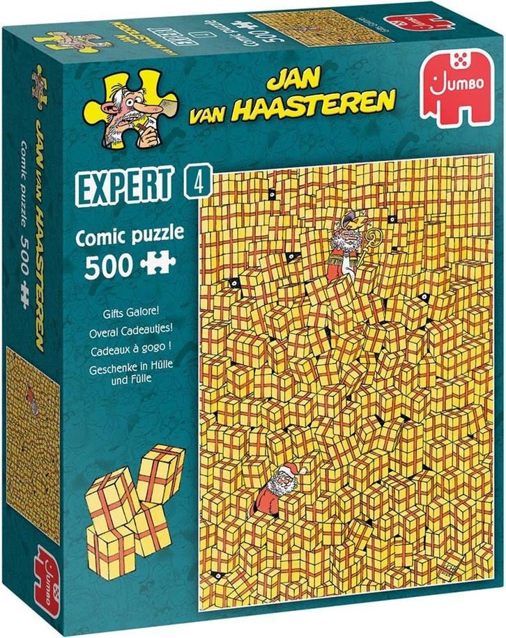 Jan van Haasteren Expert 4 - Overal Cadeautjes! (500, Hobby en Vrije tijd, Denksport en Puzzels, Nieuw, Verzenden