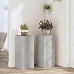 vidaXL Plantenstandaards 2 st 30x30x70 cm bewerkt hout, Verzenden, Nieuw