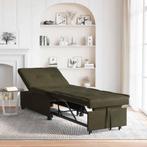 vidaXL Slaapbank Donkergrijs 67 x 194 x 38 cm Faux suede, Huis en Inrichting, Banken | Bankstellen, Verzenden, Nieuw, Minder dan 150 cm