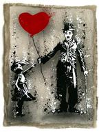 Elisée Skayzoo - Jeune fille au ballon et Chaplin